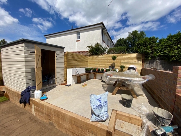 Garden makeover, Hertfordshire.