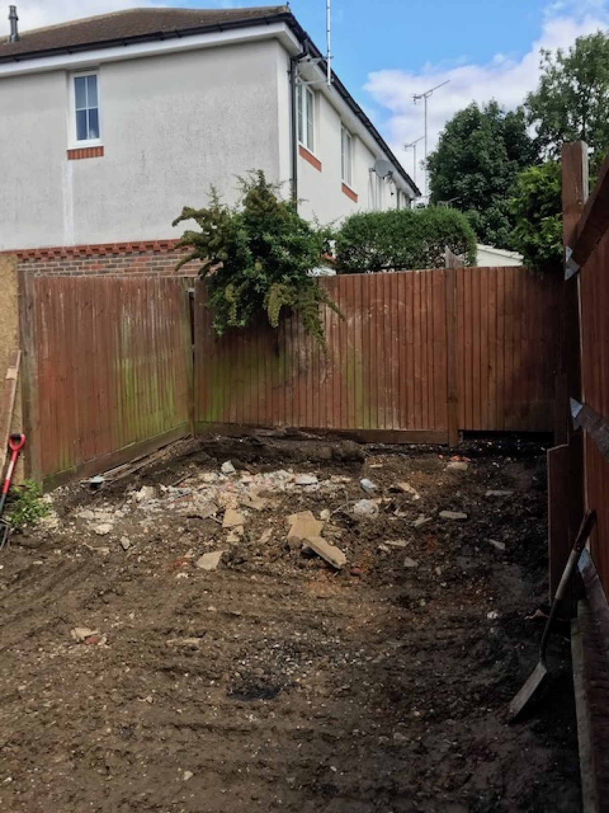 Garden makeover, Hertfordshire.