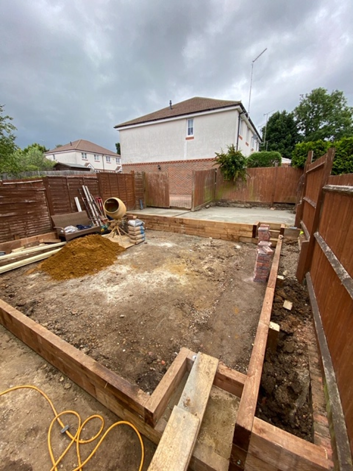 Garden makeover, Hertfordshire.