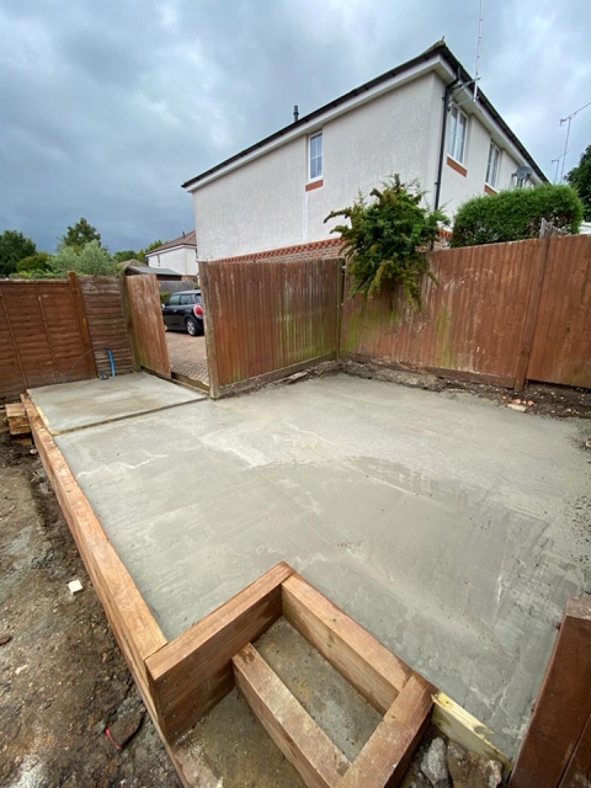 Garden makeover, Hertfordshire.