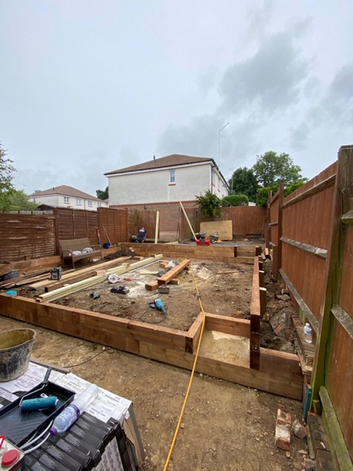 Garden makeover, Hertfordshire.