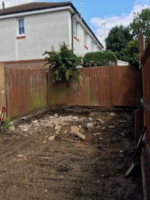 Garden makeover, Hertfordshire.